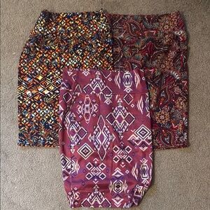 LuLaRoe 3 Size Med Cassie Skirts